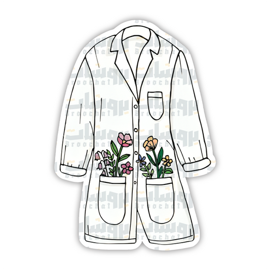 Lab Coat Sticker