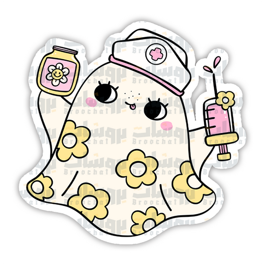 Nurse Ghost Sticker
