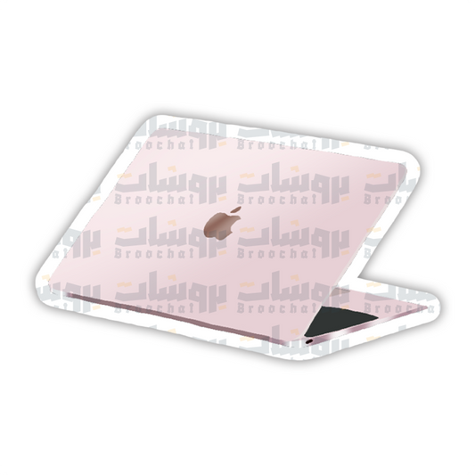 Pink laptop Sticker