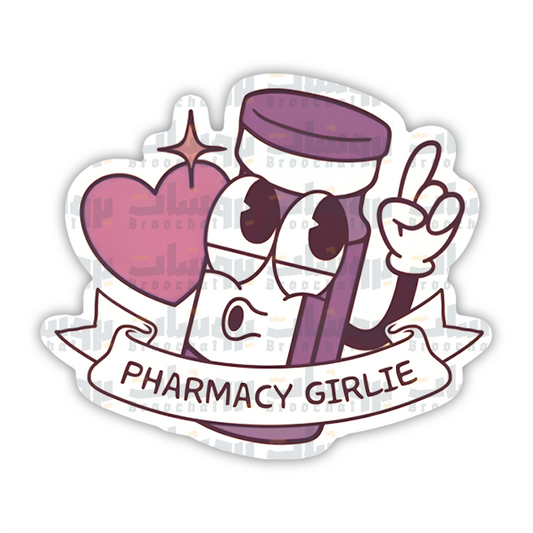 pharmacy girlie Sticker
