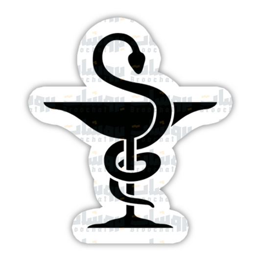 Black pharmacy symbol Sticker