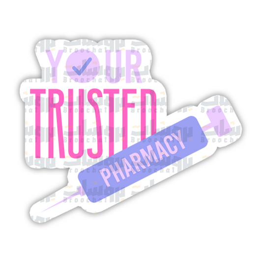 Pink Trusted Pharmacy Sticker