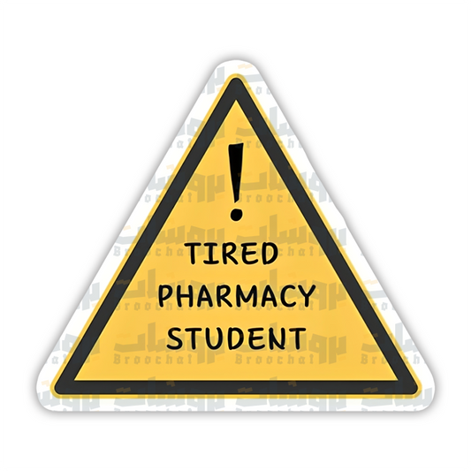 tired pharmacy student Sticker