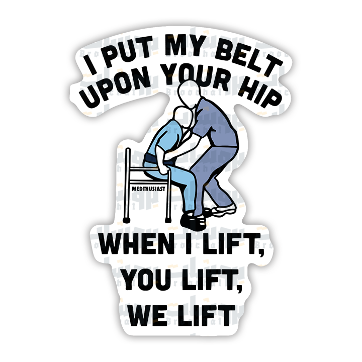 I put my belt upon your hip Sticker