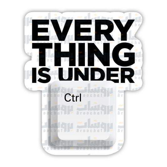 Every thing is under Ctrl Sticker