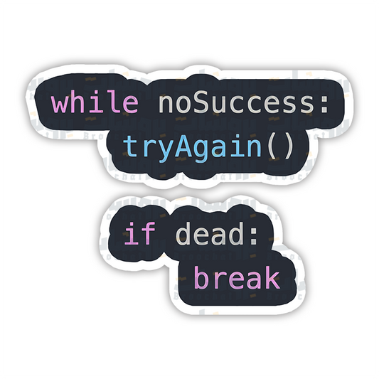 While noSuccess: Sticker