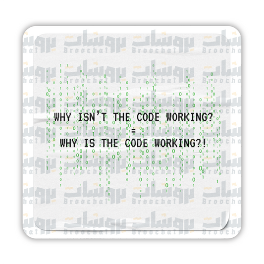 why isn't the code working = why is the code working fine Sticker